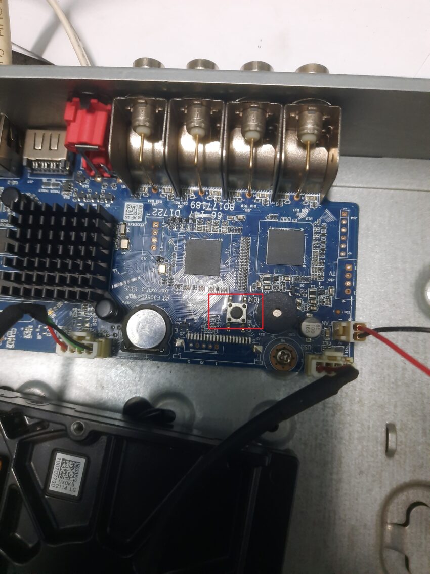 reset đầu ghi dahua