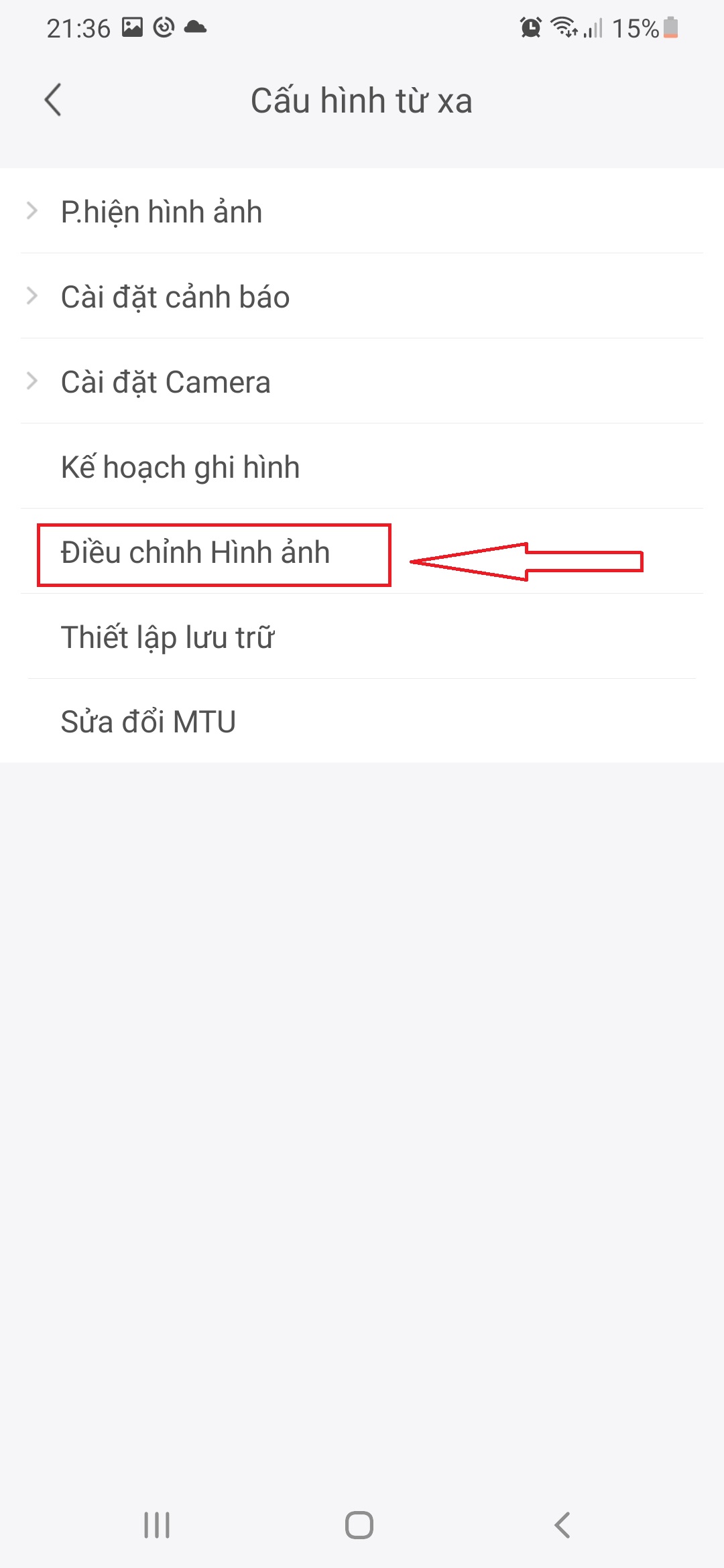 lật hình ảnh camera wifi add đầu ghi